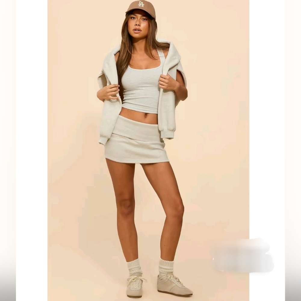EDIKTED FOLDOVER MINI SKIRT (NWT) (SKIRT ONLY)